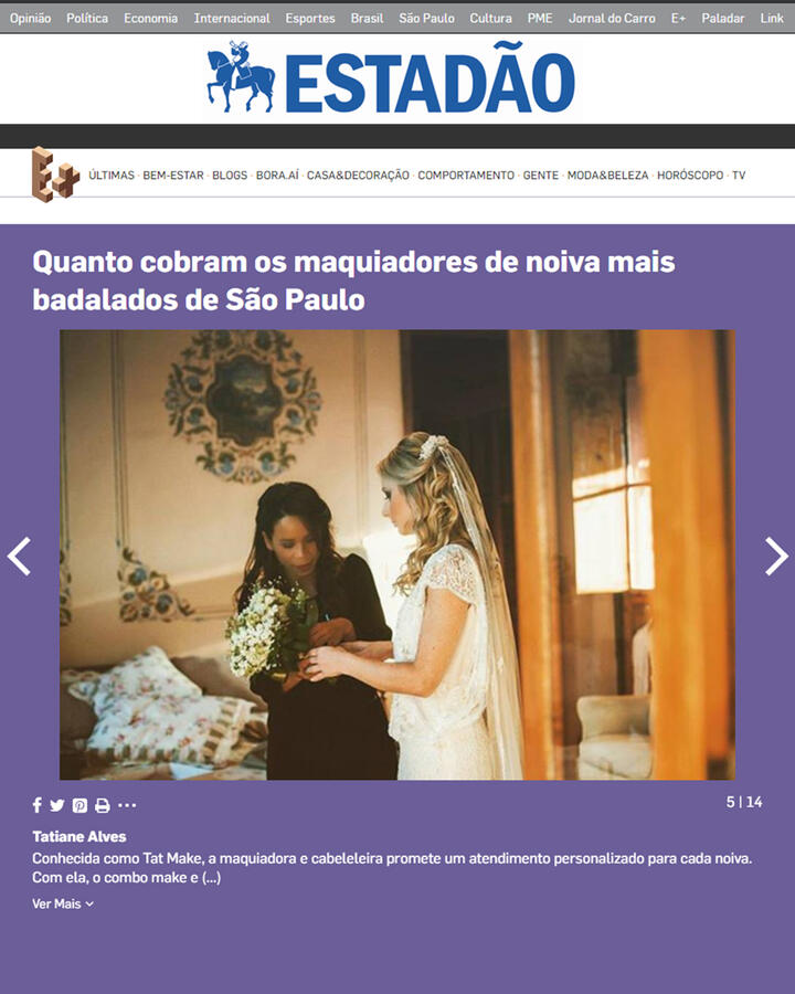 Tatmake no jornal Estadão Tatmake no jornal Estadão